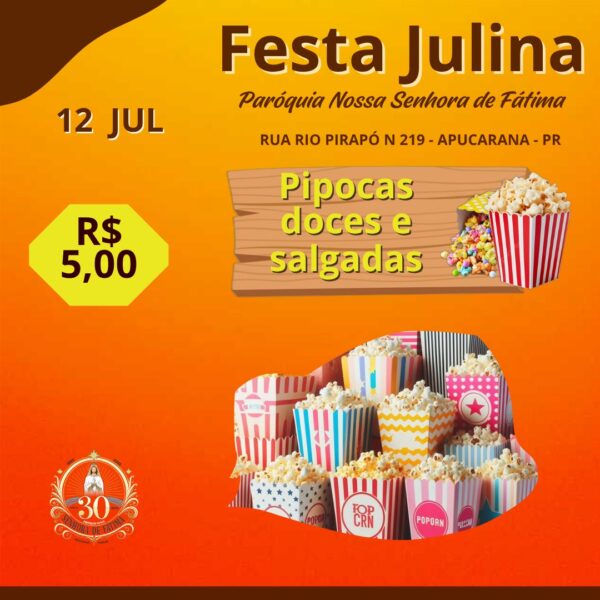 Pipocas Doces e Salgadas